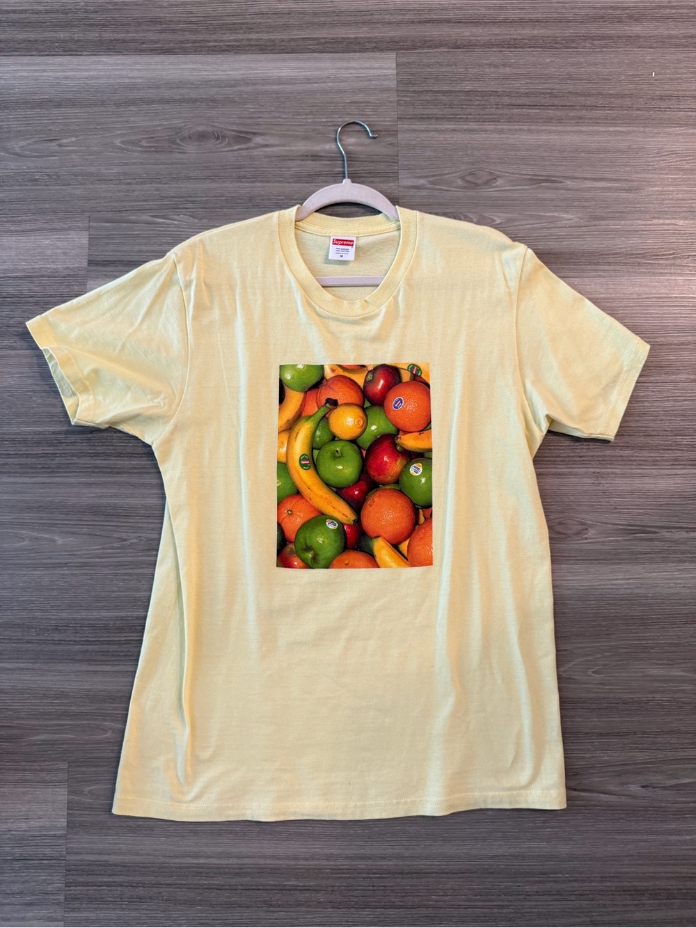 Supreme Fruit Graphic Tee - Pale Yellow